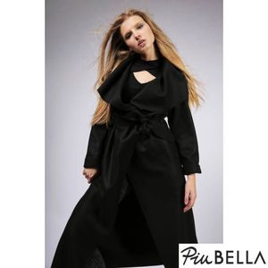 Bradshaw - Fekete, hosszú elegáns kabát kép