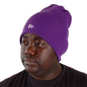 New Era Basic Long Knitt Beanie Purple kép