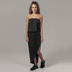 Urban Classics Ladies Viscose Bandeau Dress black kép