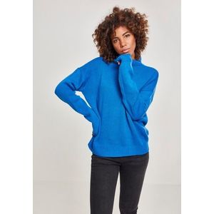 Urban Classics Ladies Oversize Turtleneck Sweater brightblue kép