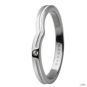 Skagen Női gyűrű ezüst/WeiĂź JRSW018, Gyűrű ÉkszergrĂśĂźe: 57 (18.1) SS8 M10 /kac kép