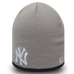 Téli Sapka New Era MLB Team Skull knit NY Yankees Grey kép