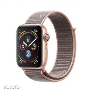 Új, Apple Watch Series 4 MU6G2 44mm Arany aluminiumtok (Rózsakvarcszínű sportpánt) kép