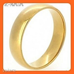 Csoda szép arany filled eljegyzési karika gyűrű 17, 7 mm es AKCIÓ kép