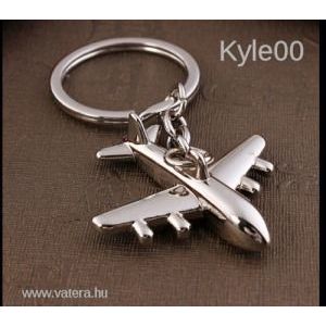 1Ft Ezüst Acél Repülő gép repülőgép model kulcstartó kulcs karika kép
