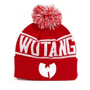Wu-Tang Logo Winter Cap Red White kép