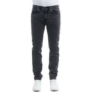 Pants Mass Denim Signature Jeans Tapered Fit black stone washed kép