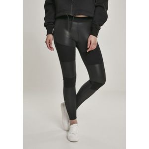Urban Classics Ladies Fake Leather Tech Leggings black kép