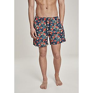 Urban Classics Pattern?Swim Shorts blk/tropical kép
