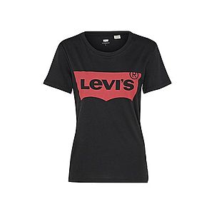 LEVI'S Póló 'THE PERFECT TEE BLACKS' piros / fekete kép
