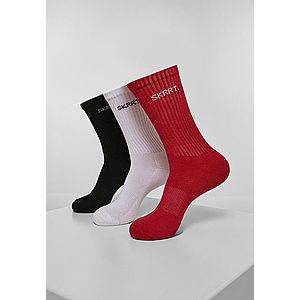 Mr. Tee SKRRT. Socks 3-Pack red/white/black kép