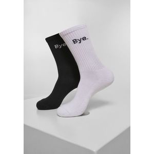 Mr. Tee HI - Bye Socks short 2-Pack black/white kép