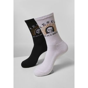 Mr. Tee Jesus Is My Bro Socks 2-Pack black/white kép