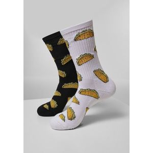 Mr. Tee Taco Socks 2-Pack white/black kép