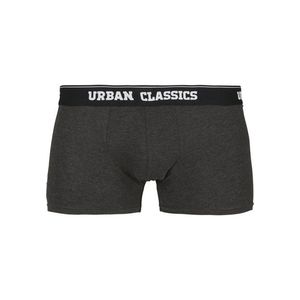 Urban Classics Men Boxer Shorts Double Pack black/charcoal kép