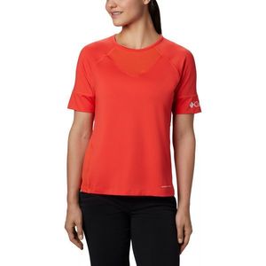 Columbia WINDGATES SS TEE Női póló sportoláshoz, piros, méret XS kép