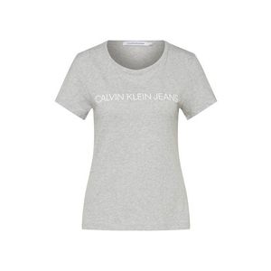 Calvin Klein Jeans Póló 'Institutional' szürke melír / fehér kép