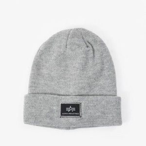 Alpha Industries X-Fit Burgundy Beanie Grey kép