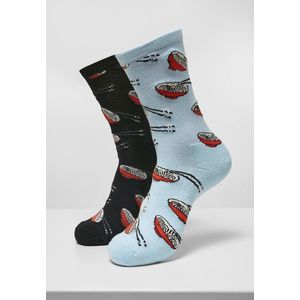 Mr. Tee Ramen Socks 2-Pack black/lightblue kép