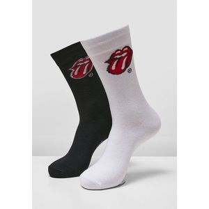 Mr. Tee Rolling Stones Tongue Socks 2-Pack black/white kép