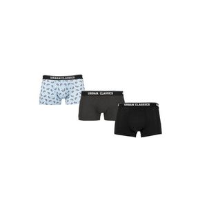 Urban Classics Boxer Shorts 3-Pack melon aop+cha+blk kép