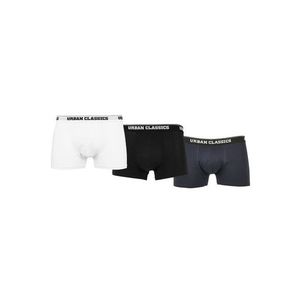Urban Classics Organic Boxer Shorts 3-Pack white/navy/black kép