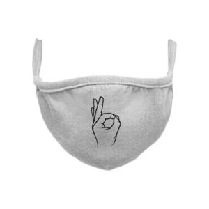 Mr. Tee Easy Face Mask heather grey kép