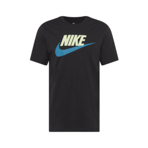 Nike Sportswear Póló fehér / fekete / kék kép