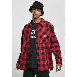 Southpole Check Flannel Shirt red kép