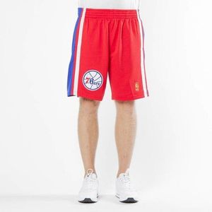Mitchell & Ness shorts Philadelphia 76ers red/royal Swingman Shorts kép