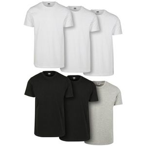 Urban Classics Basic Tee 6-Pack wht/wht/wht/blk/blk/gry kép