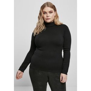 Urban Classics Ladies Basic Turtleneck Sweater black kép