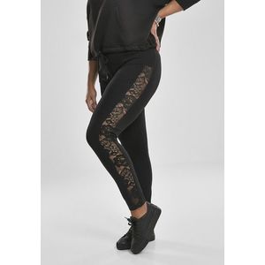 Urban Classics Ladies Lace Striped Leggings black kép