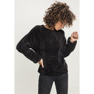 Urban Classics Ladies Oversize Chenille Sweater black kép