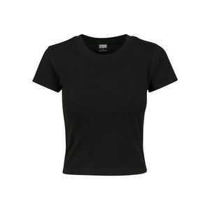 Urban Classics Ladies Stretch Jersey Cropped Tee black kép