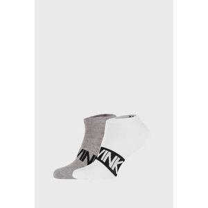 2 PÁR szürke-fehér zokni Calvin Klein Dirk kép