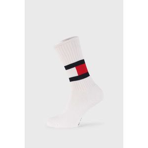 Magas szárú fehér zokni Tommy Hilfiger Flag kép