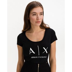 Armani Exchange Nôi póló fekete - M kép