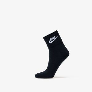 Nike Sportswear Everyday Essential Ankle Socks 3-Pack Black/ White kép