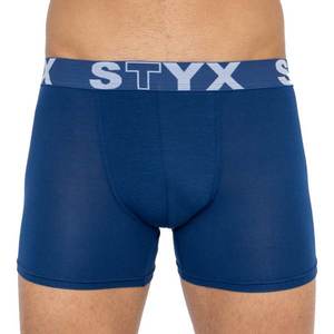 Men's boxers Styx long sports rubber dark blue (U968) kép