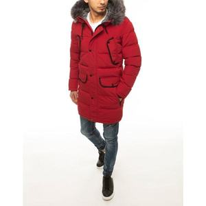 Red men´s quilted winter jacket TX3614 kép