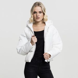 Urban Classics Ladies Hooded Oversized Puffer Jacket offwhite kép