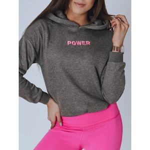 POWER women's sweatshirt dark gray BY0806 kép