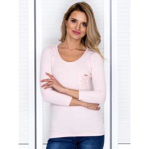 Light pink blouse with cutouts at the back kép