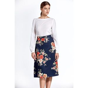 Colett Woman's Skirt Csp05 Pattern Navy Blue kép