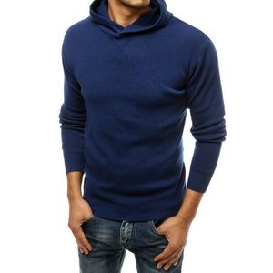 Men's blue hooded sweater WX1466 kép