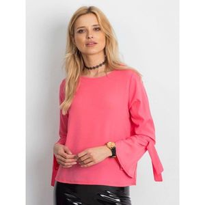 Coral blouse with ties and flared sleeves kép