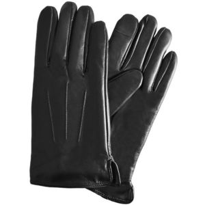 Semiline Man's Men Leather Antibacterial Gloves P8216-0 kép