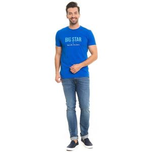 Big Star Man's Shortsleeve T-shirt 150045 Navy Blue-456 kép