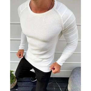 Men's pullover sweater ecru WX1595 kép